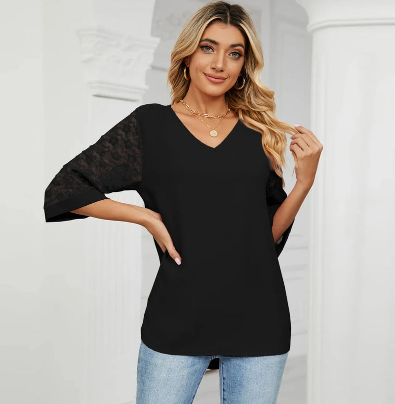 Blusa de Renda Estilo Pulover