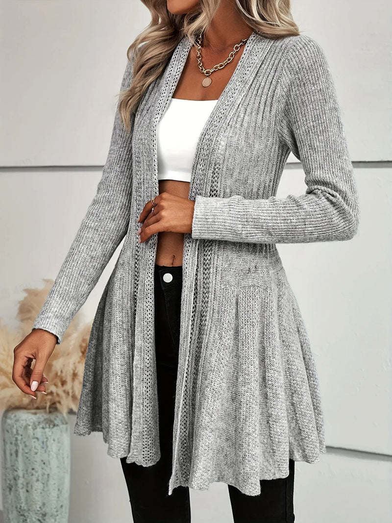 Cardigan de Manga Comprida Feminino